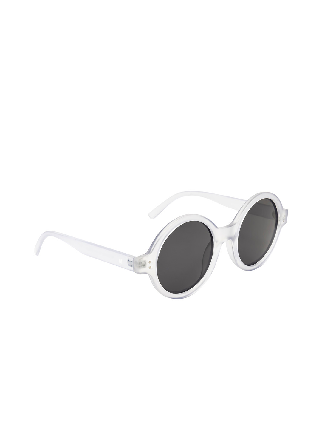 

OCEANIDES Round Sunglasses with Polarised and UV Protected Lens Pluto_Cyrstal, White
