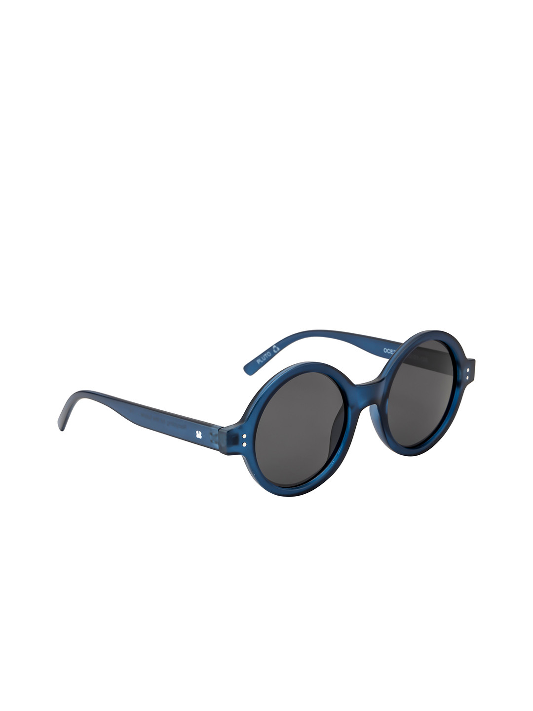

OCEANIDES Full Rim Round Sunglasses with Polarised & UV Protected Lens, Blue