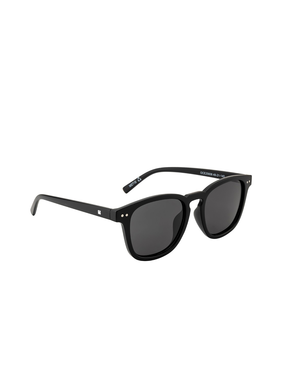 

OCEANIDES Unisex Square Sunglasses with Polarised and UV Protected Lens, Black