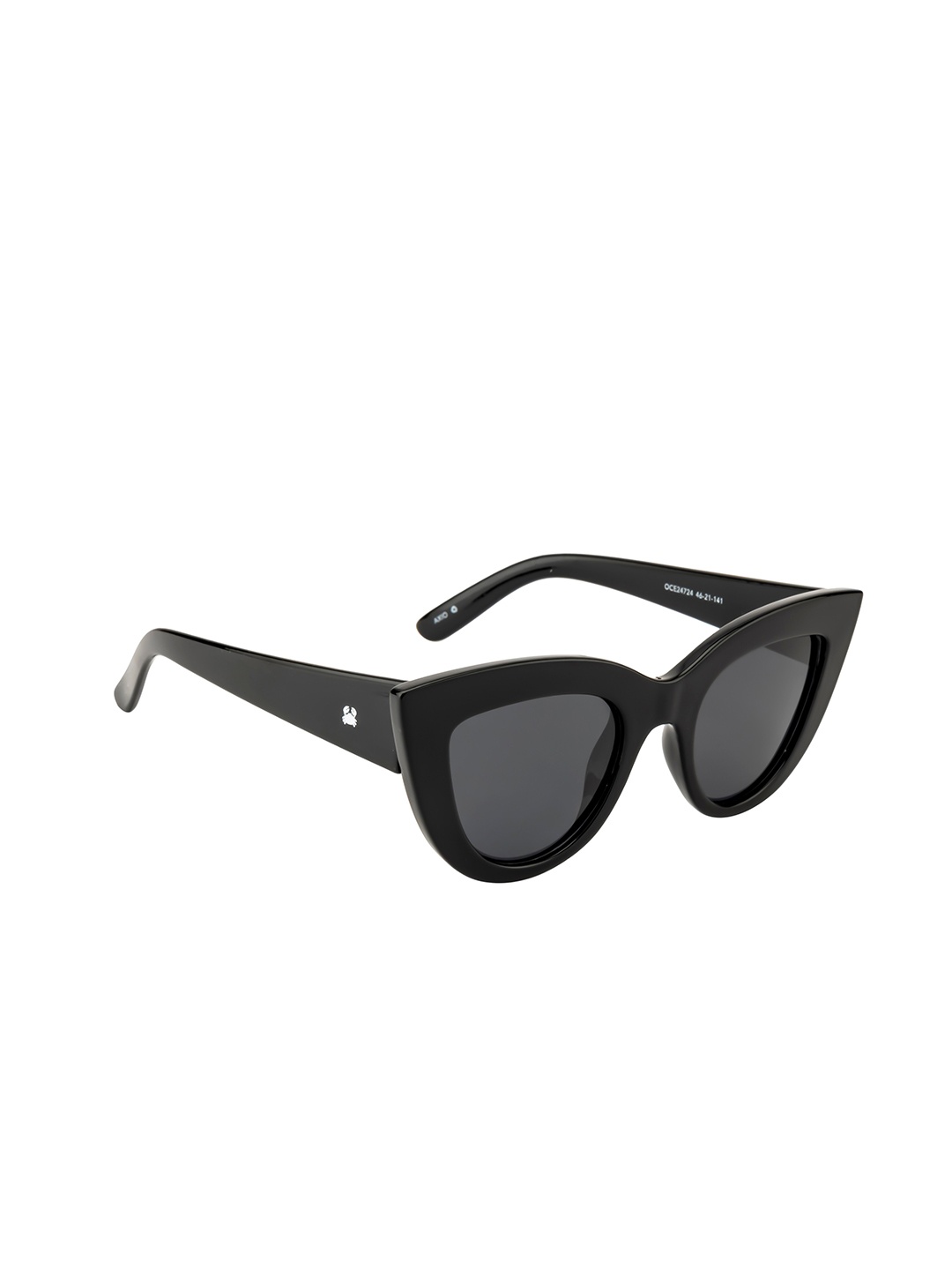 

OCEANIDES Women Polarized Cat Eye Sunglasses, Black