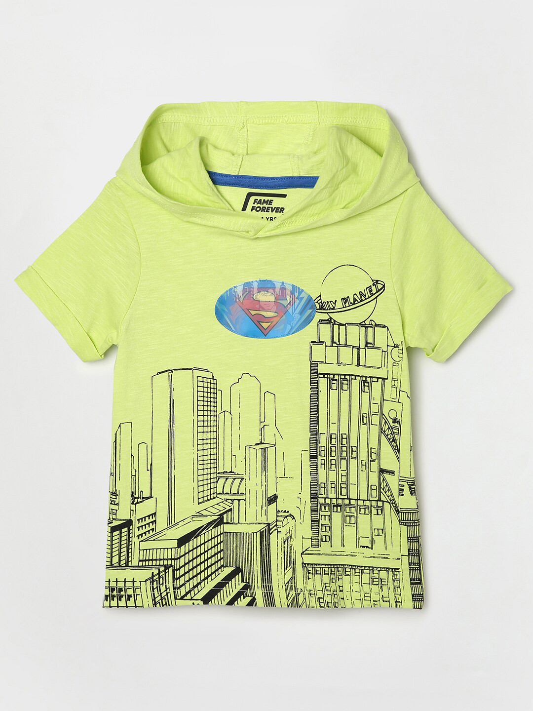 

Fame Forever by Lifestyle Boys DC COMIC- BATMAN Printed Tshirts, Lime green