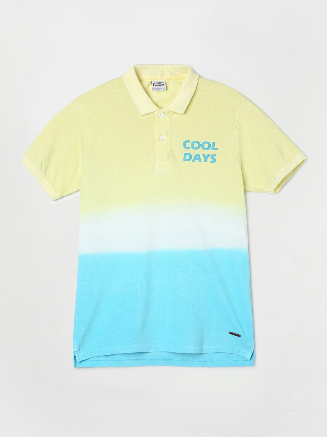 

Fame Forever by Lifestyle Boys Colourblocked Polo Collar Cotton T-shirt, Yellow
