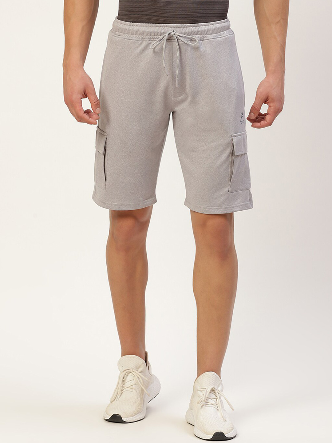 

ARMISTO Men Mid-Rise Training or Gym Regular Shorts, Grey