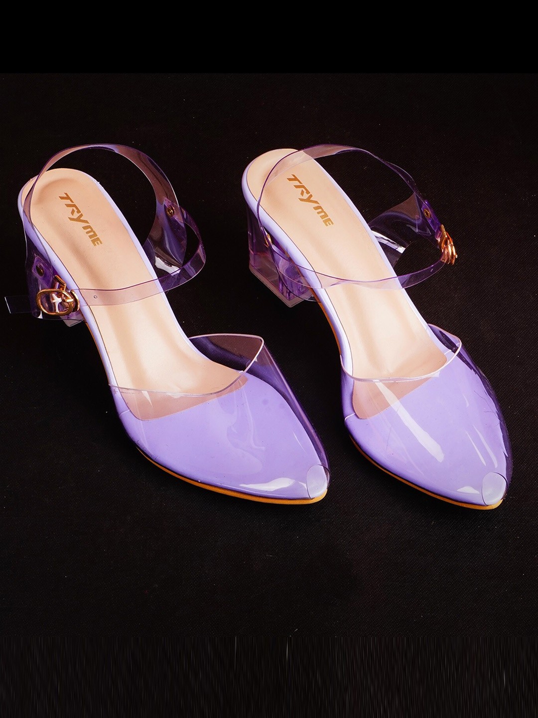 

Try Me Women Block Heel Mules, Purple