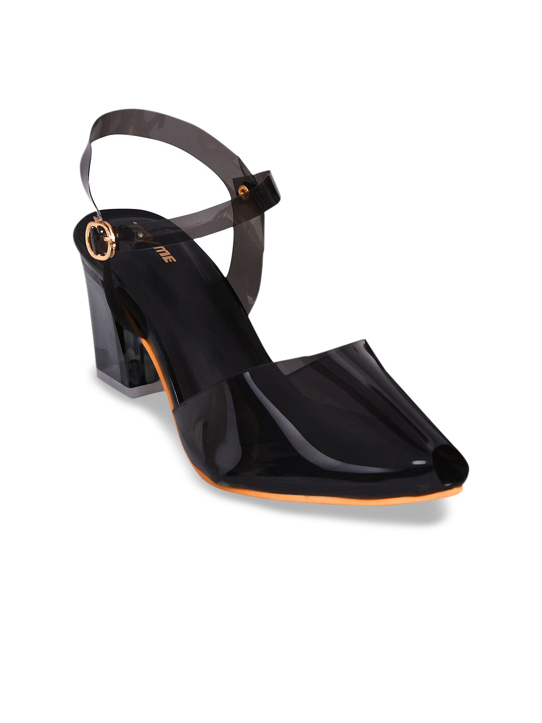 

Try Me Women Open Toe Block Heel Mules, Black