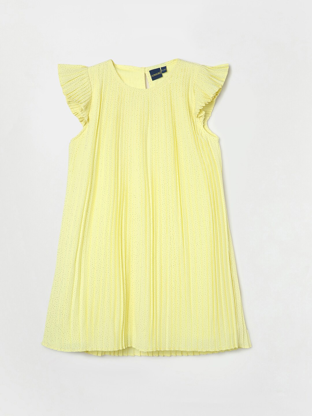 

Juniors by Lifestyle Girls Flutter Sleeves A-Line Dress, Yellow