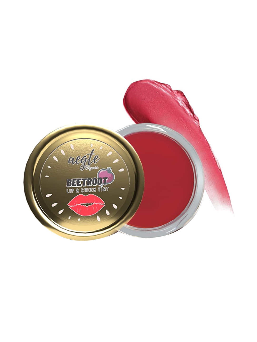 

Aegte Organics Beetroot Lip & Cheek Tint with Tomato Extract & Grape Seed Oil - 15g, Red
