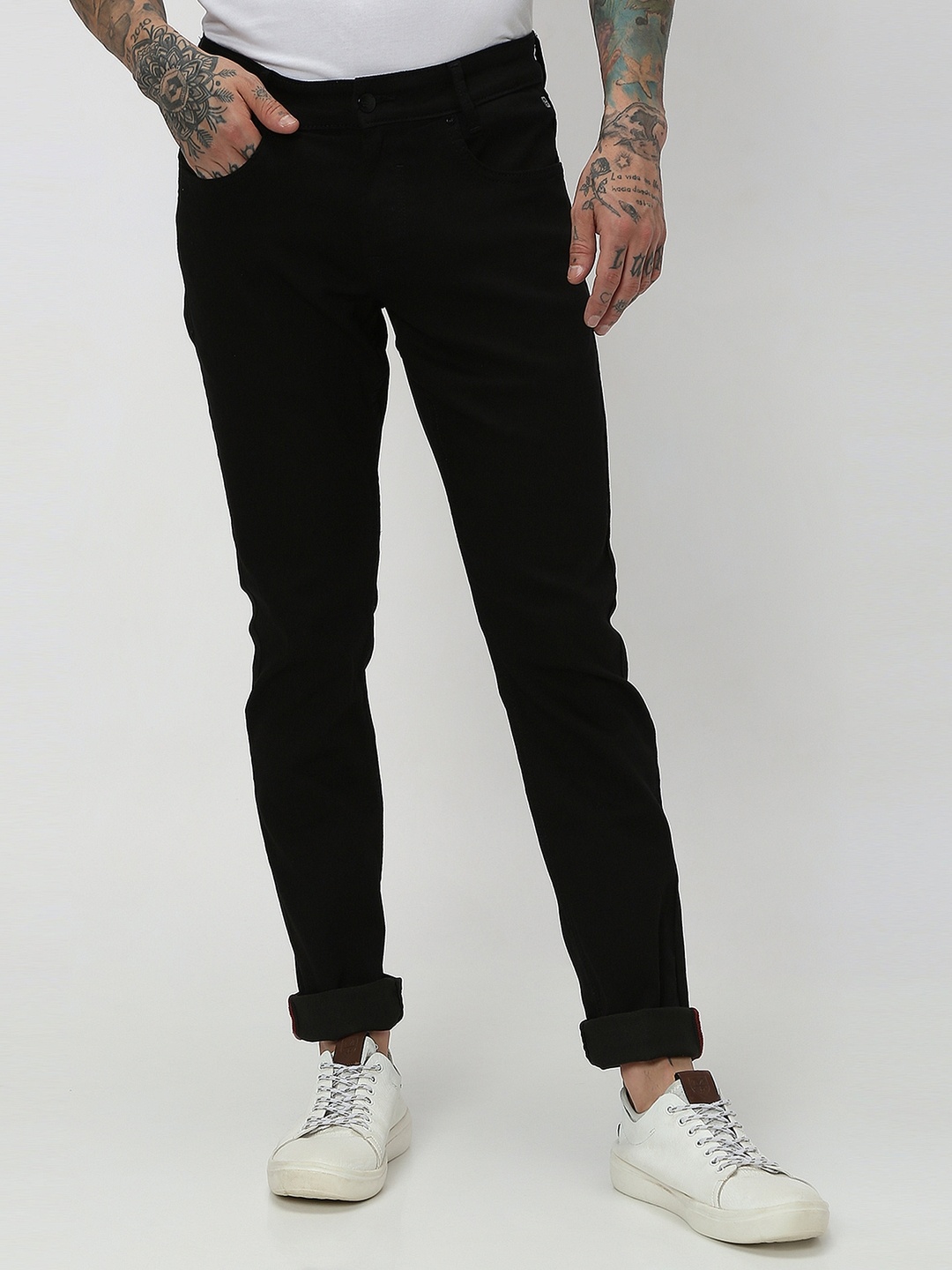 

Mufti Men Skinny Fit Stretchable Jeans, Black