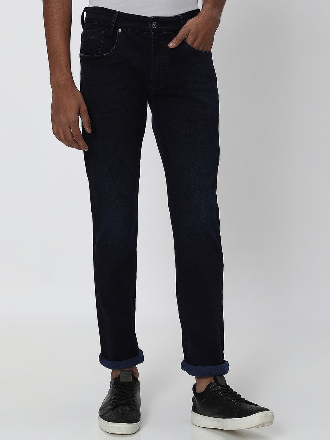 

Mufti Men Straight Fit Stretchable Jeans, Navy blue