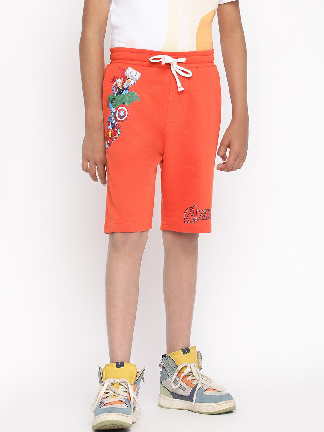 

Lil Tomatoes Boys Mid-Rise Marvel Outdoor Shorts, Orange