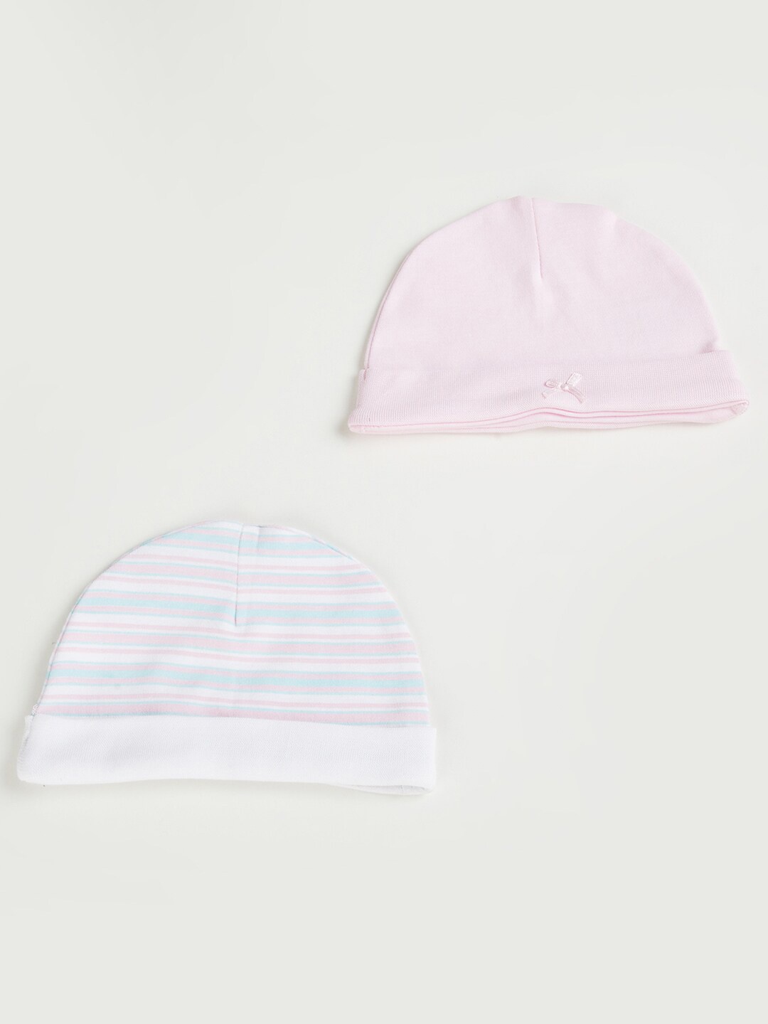 

Juniors by Lifestyle Pack of 2 Infants Girls Beanie, White