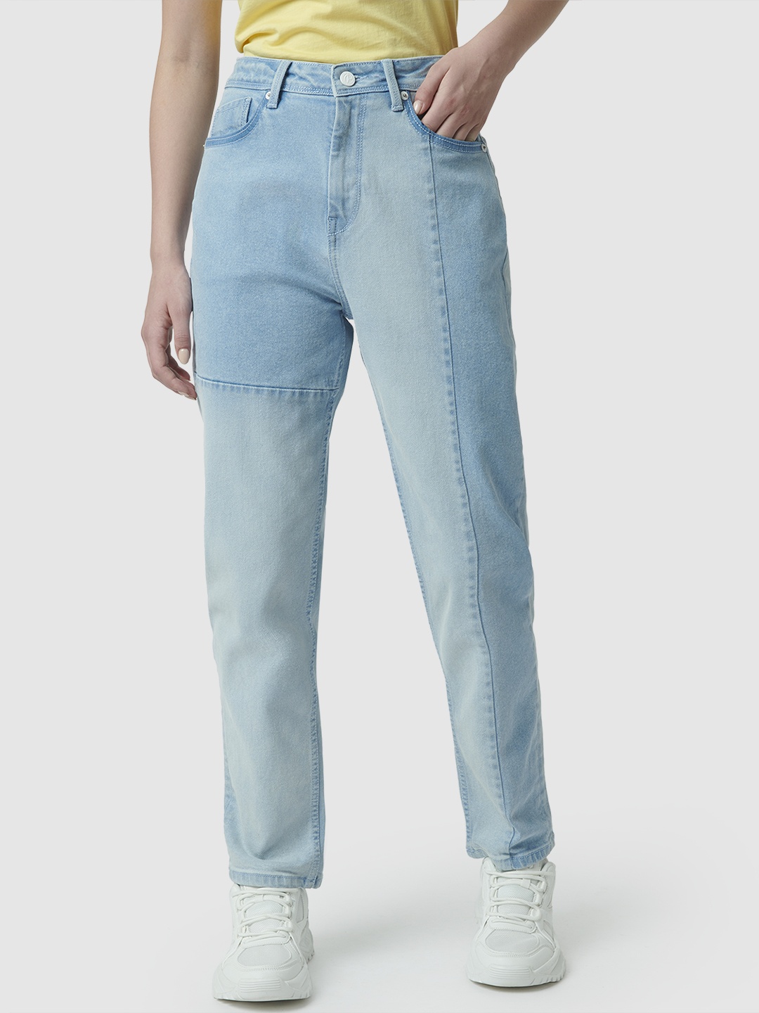 

Pepe Jeans Women Relaxed Fit High-Rise Cotton Jeans, Blue