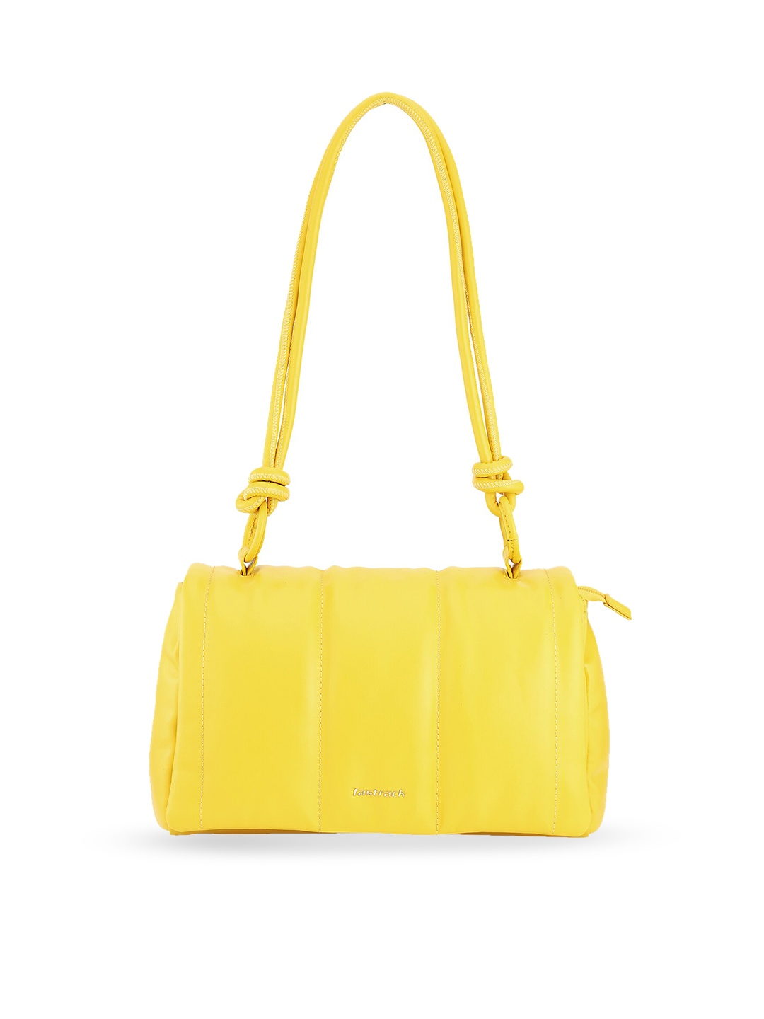 

Fastrack Quilted Structured Shoulder Bag, Yellow
