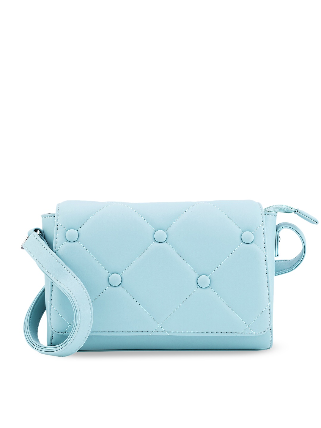 

Fastrack PU Structured Sling Bag, Blue