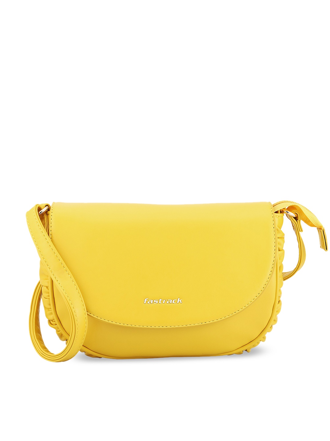 

Fastrack PU Half Moon Sling Bag, Yellow