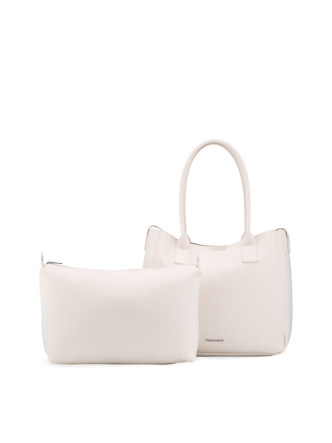 

Fastrack Textured PU Oversized Shopper Shoulder Bag With Pouch, White