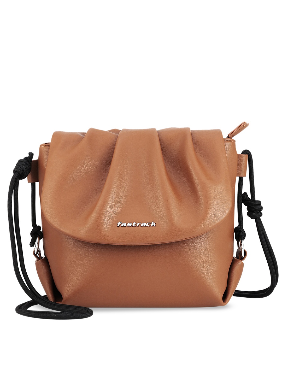 

Fastrack PU Structured Sling Bag, Tan