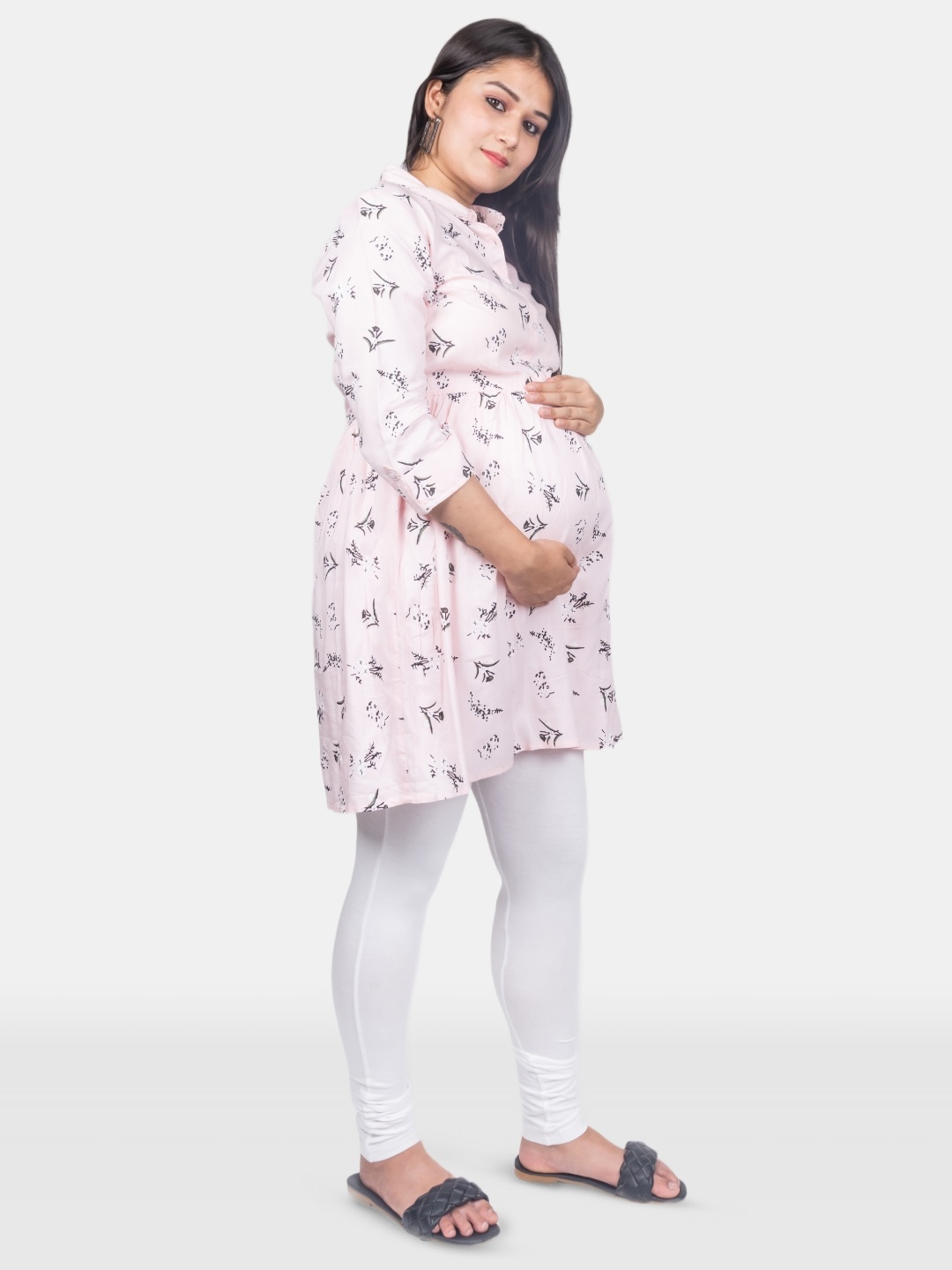 

Mylo Stretchable Pregnancy & Post Delivery Leggings, White