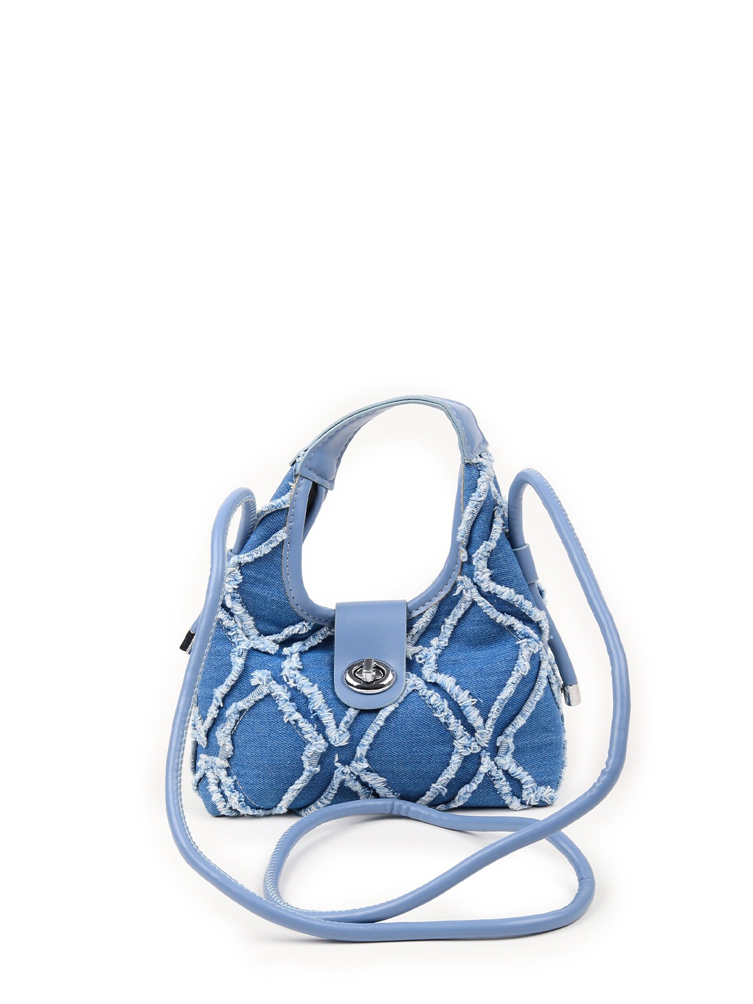 

ODETTE Textured Purse Clutch, Blue