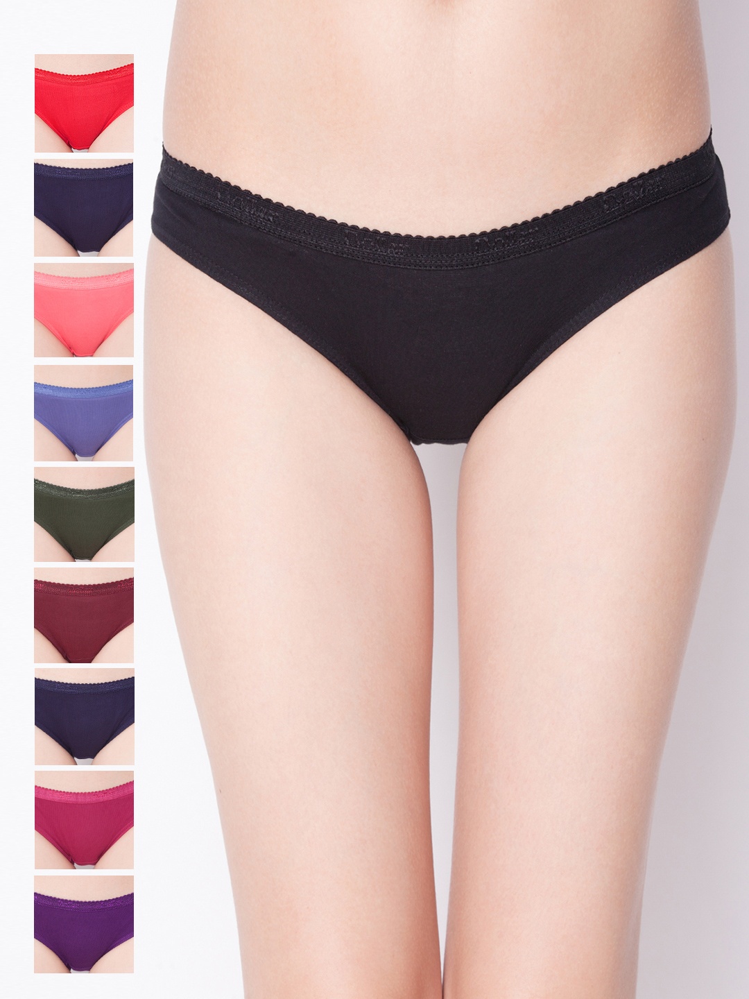 

Dollar Missy Pack of 10 Solid Outer Elasticated Bikini Panty 201S-OE-MULTI-PO10