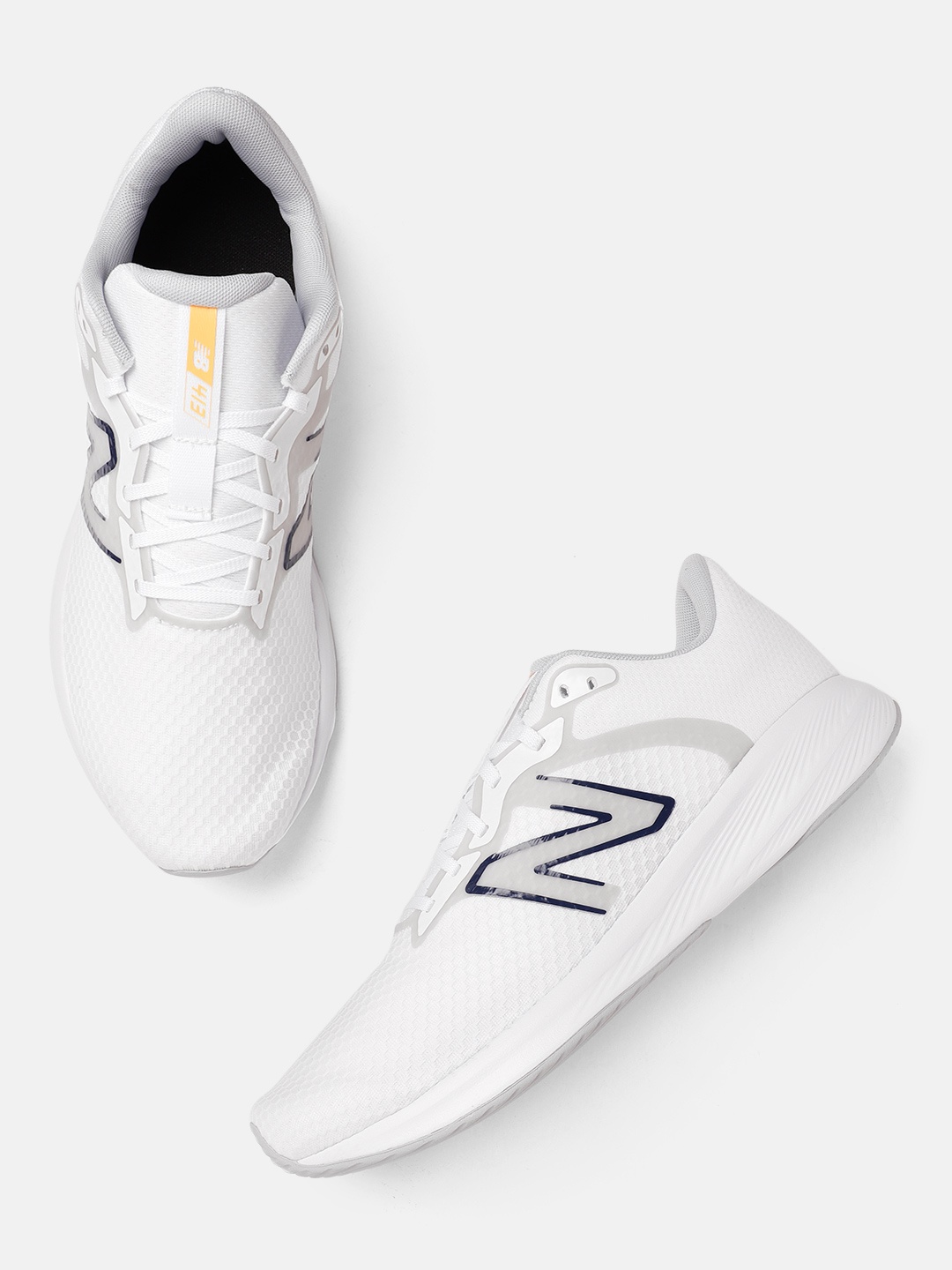 

New Balance Men Brand Logo Detail Running Shoes, White