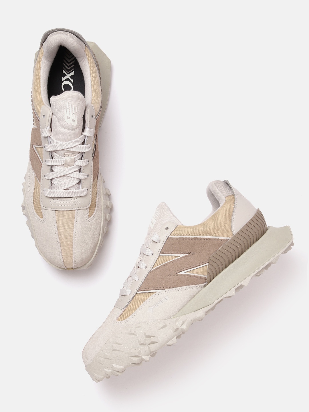 

New Balance Men Colourblocked XC72 Sports Shoes, Beige