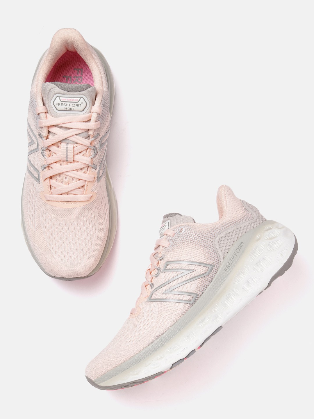 

New Balance Women Woven Design Mor Running Shoes, Pink