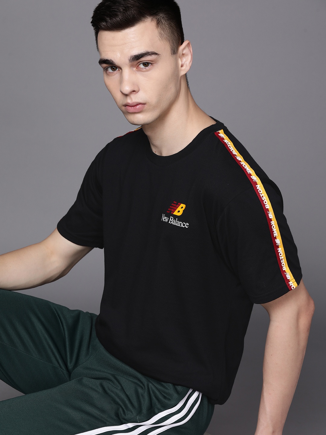 

New Balance Pure Cotton Abzorb Running T-shirt, Black