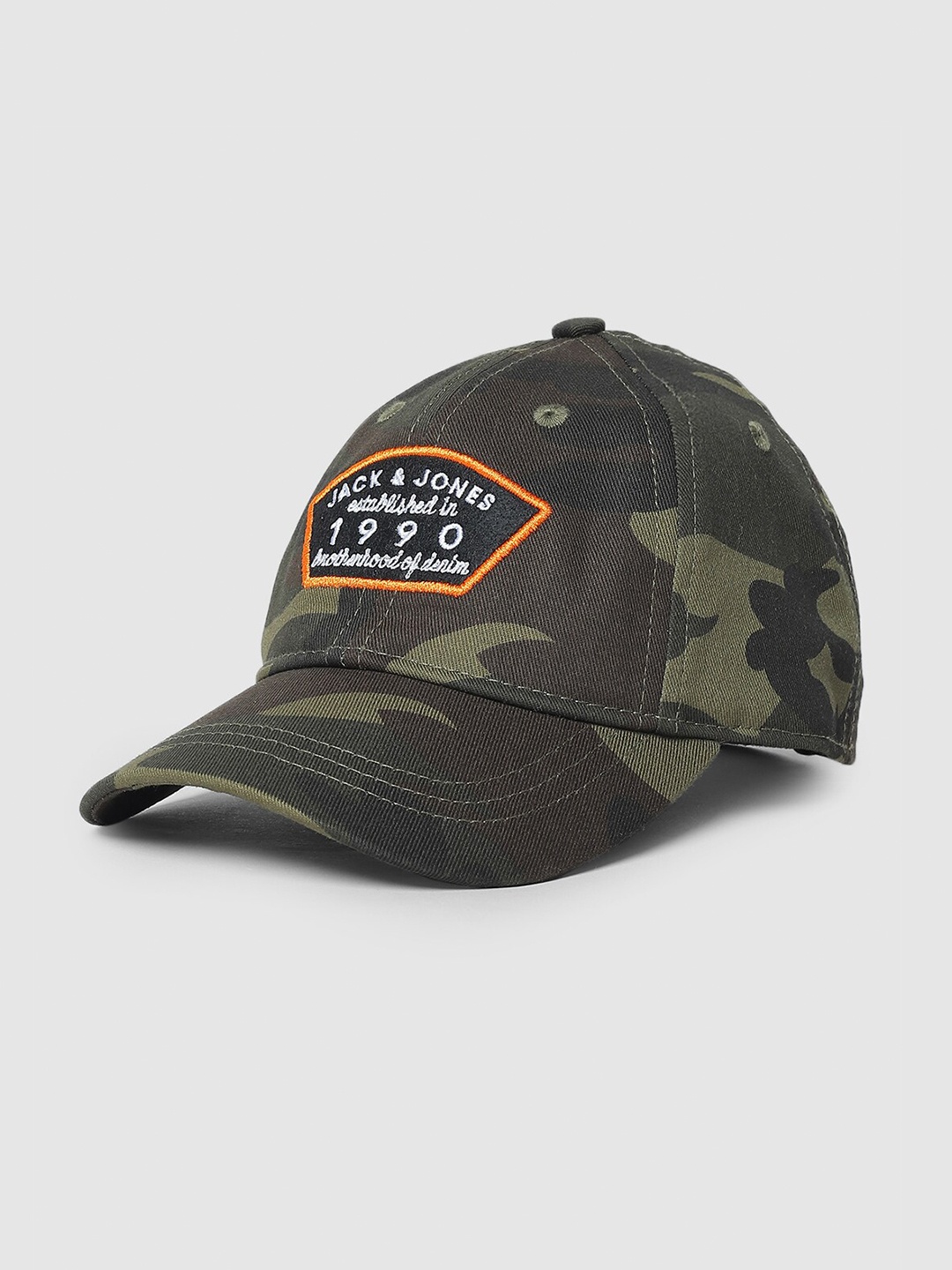 

Jack & Jones Junior Boys Printed Cotton Baseball Cap, Green