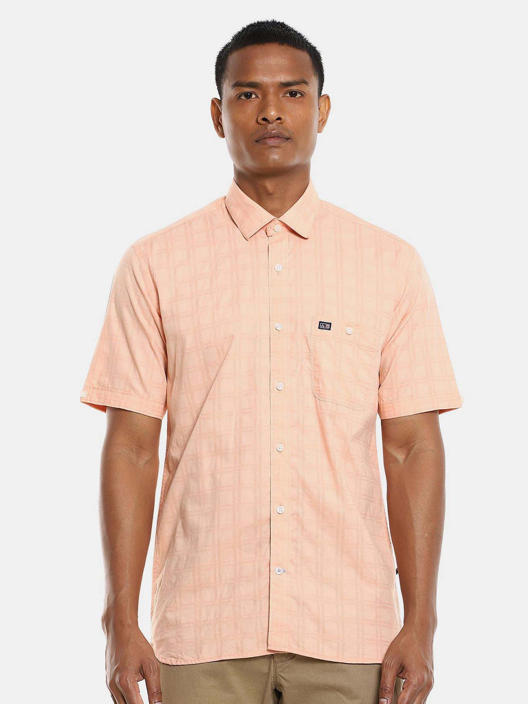 

Arrow Sport Checked Cotton Casual Shirt, Orange