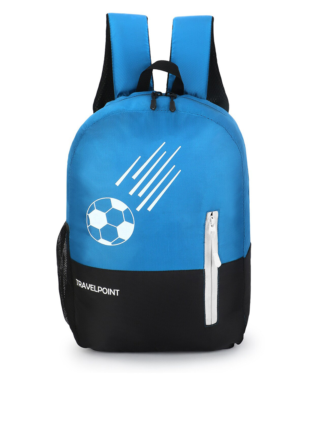 

TRAVEL POINT Colourblocked Small Backpacks, Blue