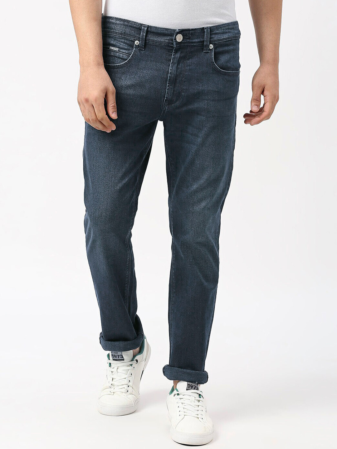 

Pepe Jeans Men Straight Fit Light Fade Cotton Jeans, Blue