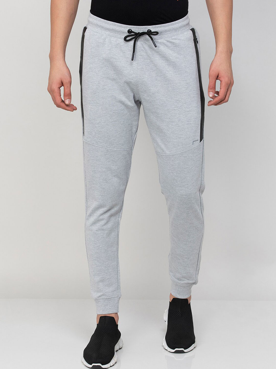 

Fame Forever by Lifestyle Men Mid-Rise Regular Fit Joggers, Grey melange