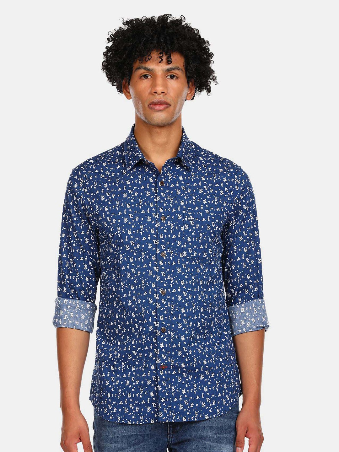 

Arrow Sport Floral Printed Casual Shirt, Blue