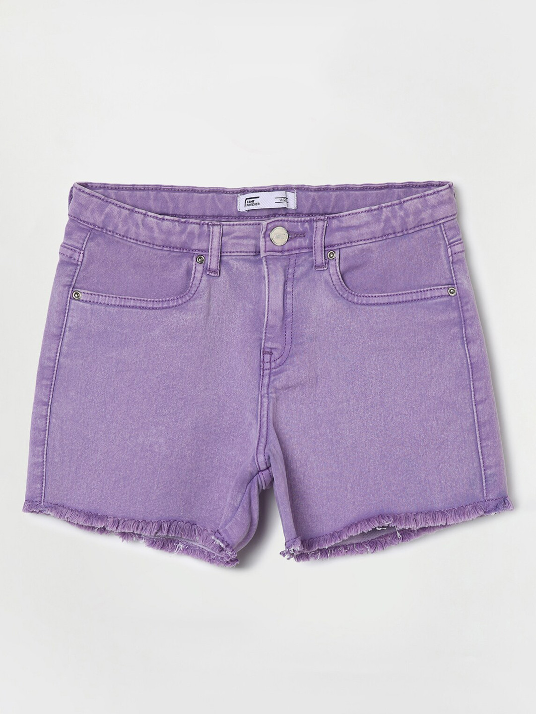

Fame Forever by Lifestyle Girls Denim Shorts, Lavender
