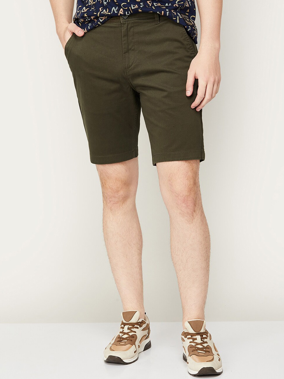 

Fame Forever by Lifestyle Men Olive Green Shorts