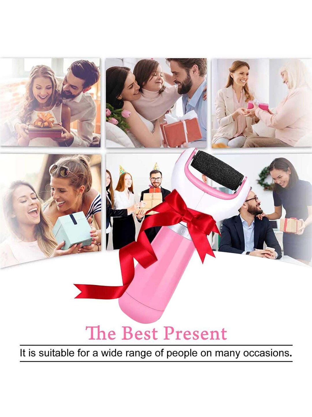 

ZURU BUNCH Pink Foot Scrubber for Dead Skin Tools for Feet Foot Scrubber