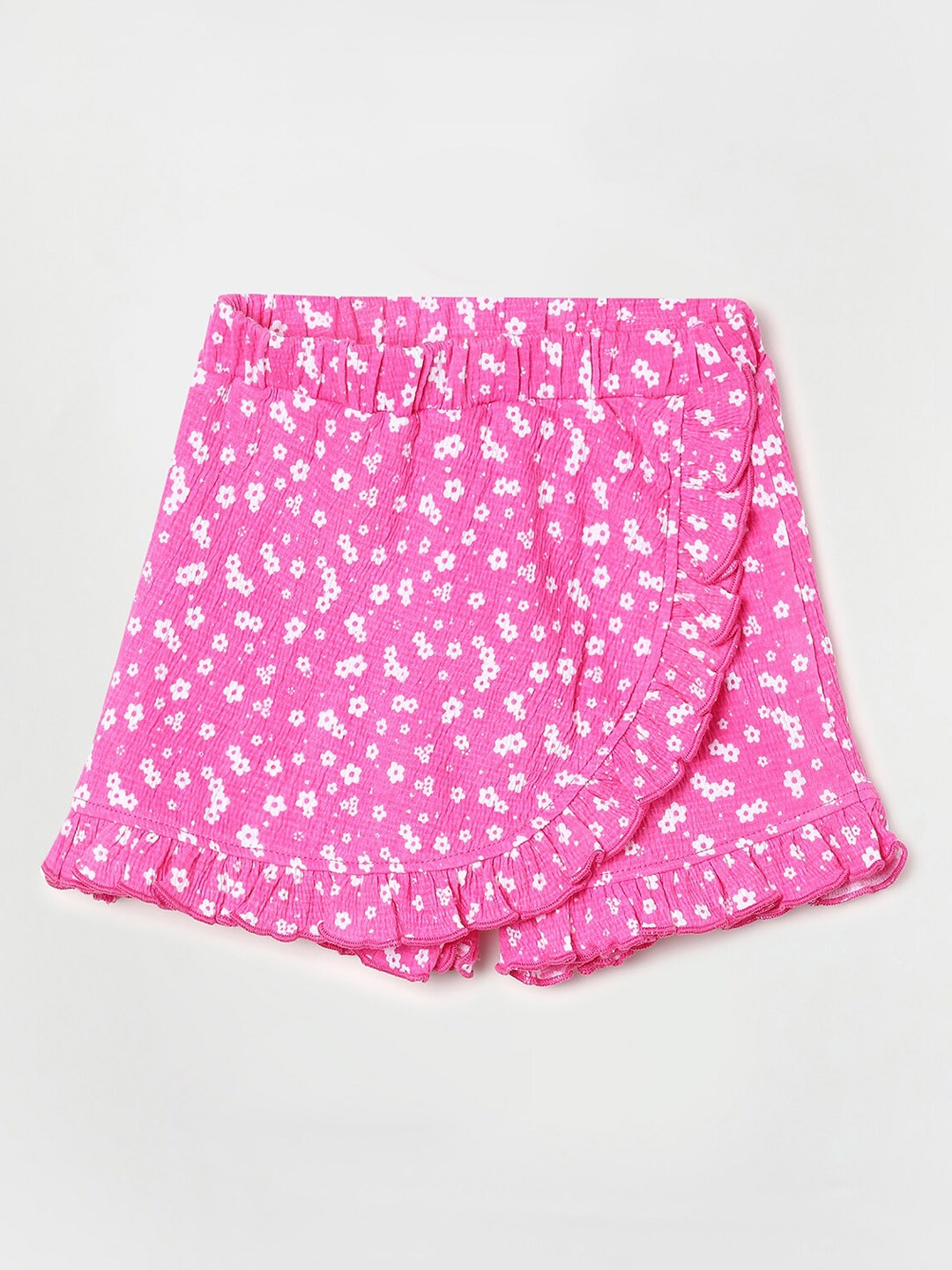

Juniors by Lifestyle Girls Floral Printed Skort Skirt, Pink