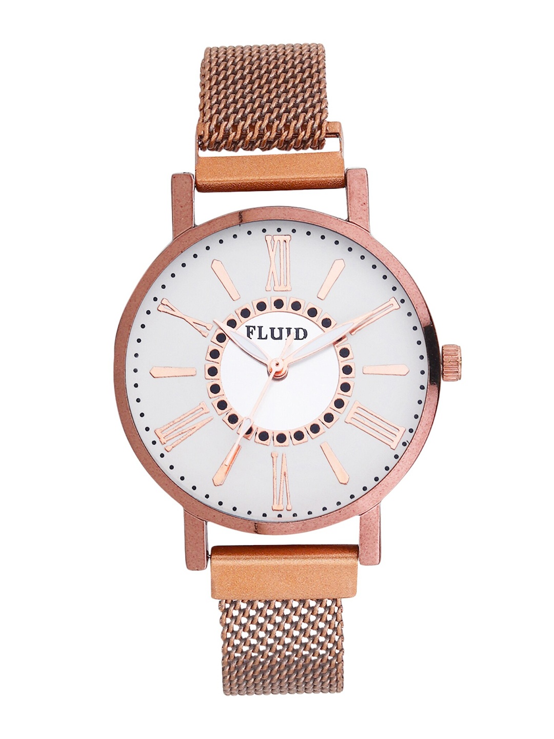 

FLUID Women Watch & Jewellery Gift Set, Rose