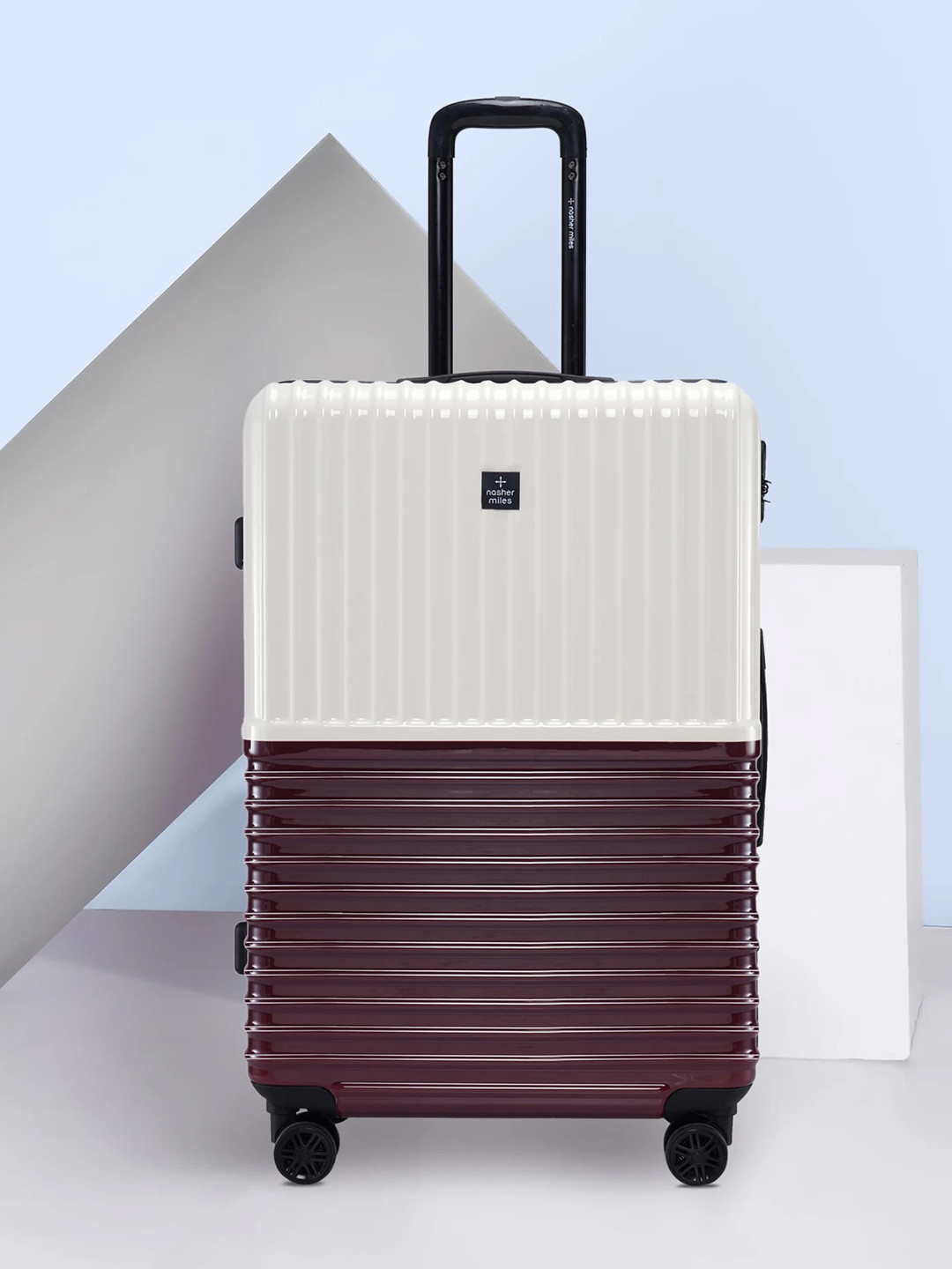 

Nasher Miles Istanbul Hard-Sided ABS and PC Large Cream Brown Trolley Bag - 28Inch 75cm