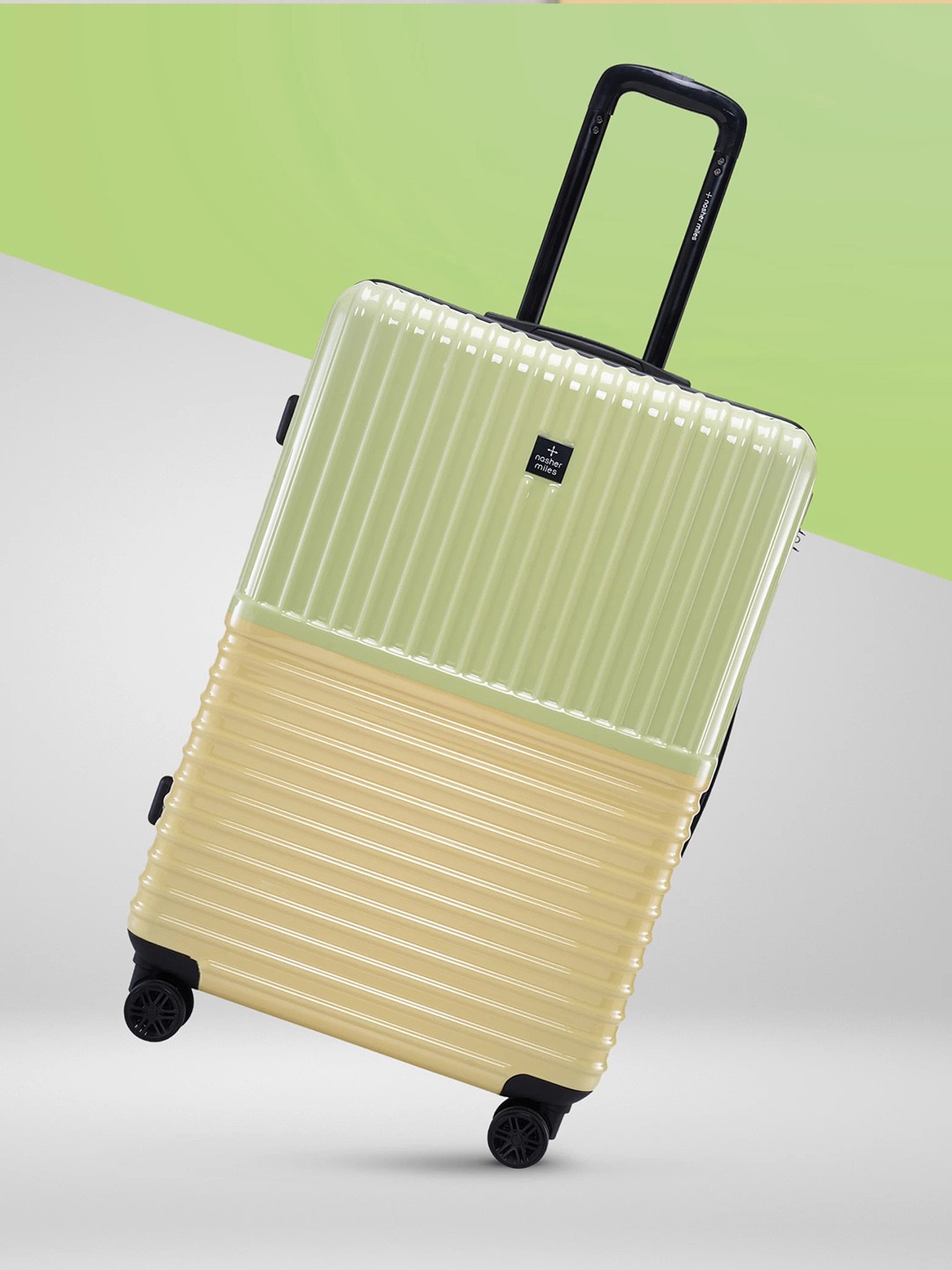 

Nasher Miles Istanbul Hard-Sided ABS and PC Large Green Yellow Trolley Bag - 28Inch 75cm