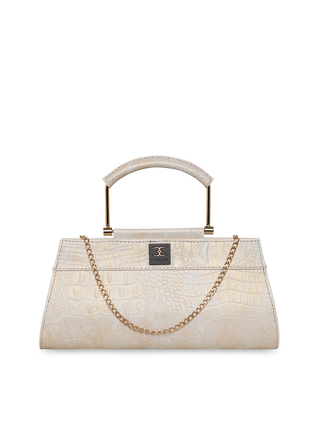 

ESBEDA Textured Structured Handheld Bag, Off white