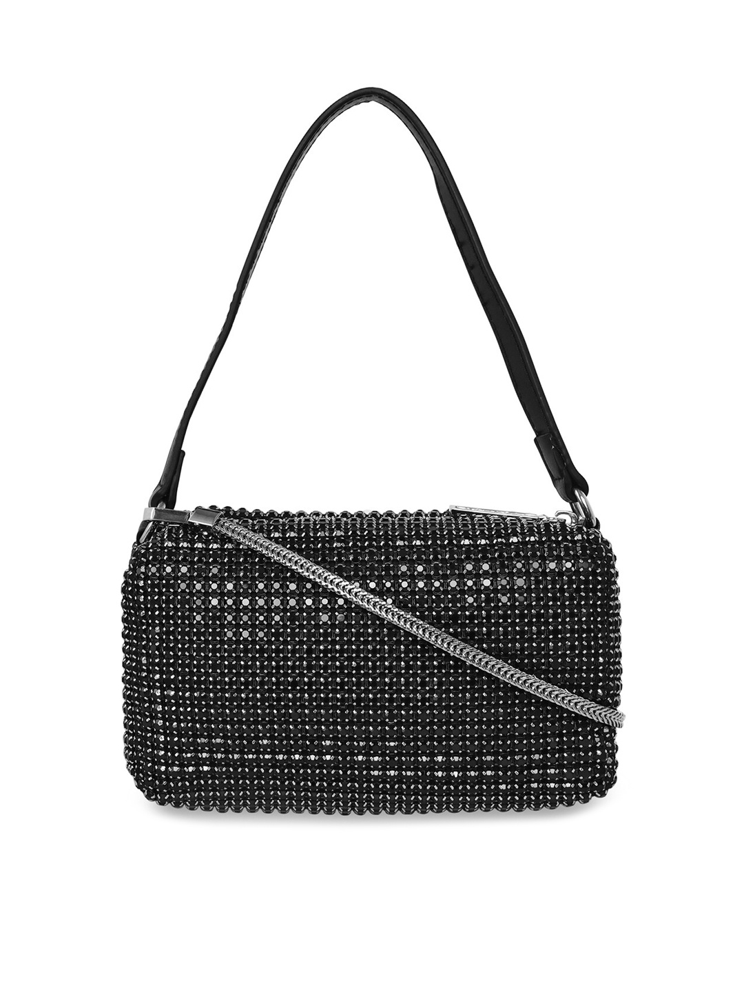 

ESBEDA Embellished Structured Shoulder Bag, Black