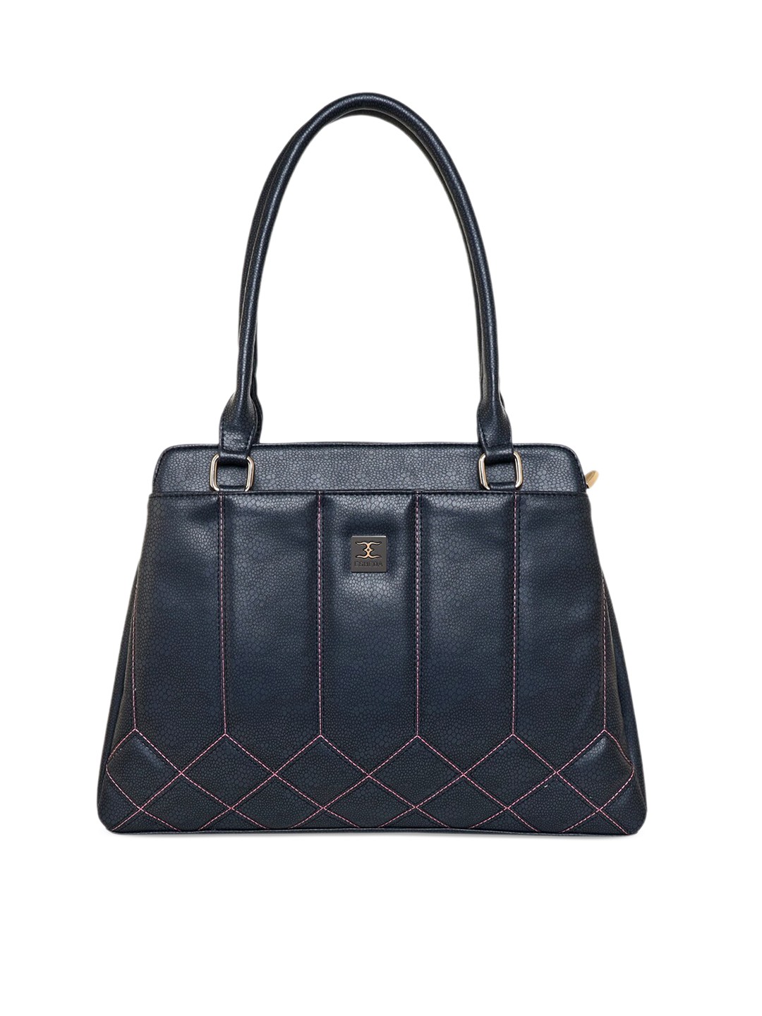 

ESBEDA Textured PU Structured Shoulder Quilted Bag, Black