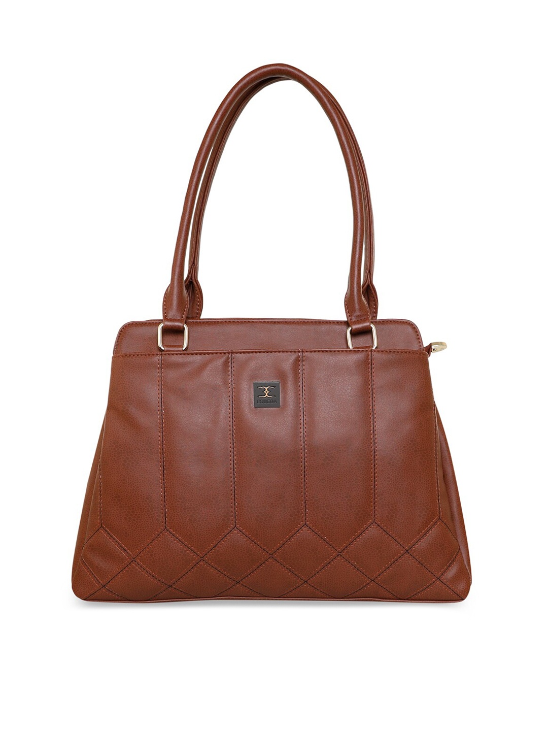 

ESBEDA Textured Structured Shoulder Bag, Brown