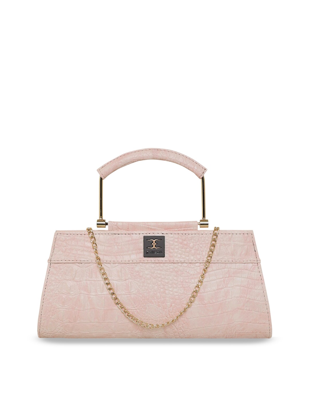 

ESBEDA Textured PU Structured Handheld Bag, Pink