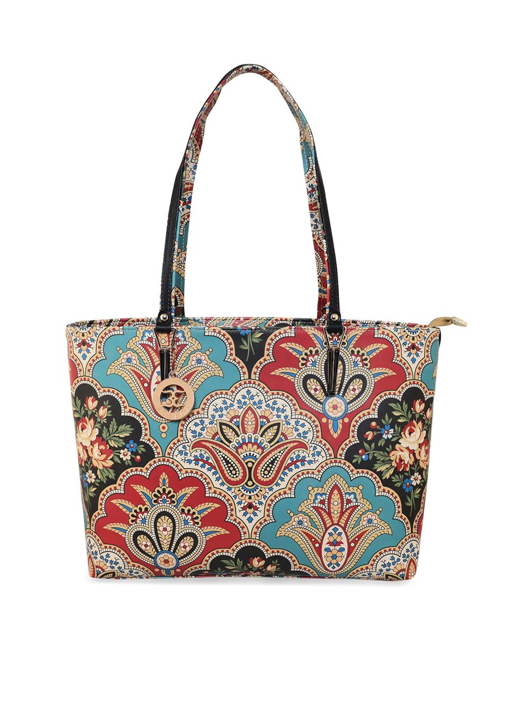 

ESBEDA Ethnic Motifs Printed Structured Shoulder Bag, Blue