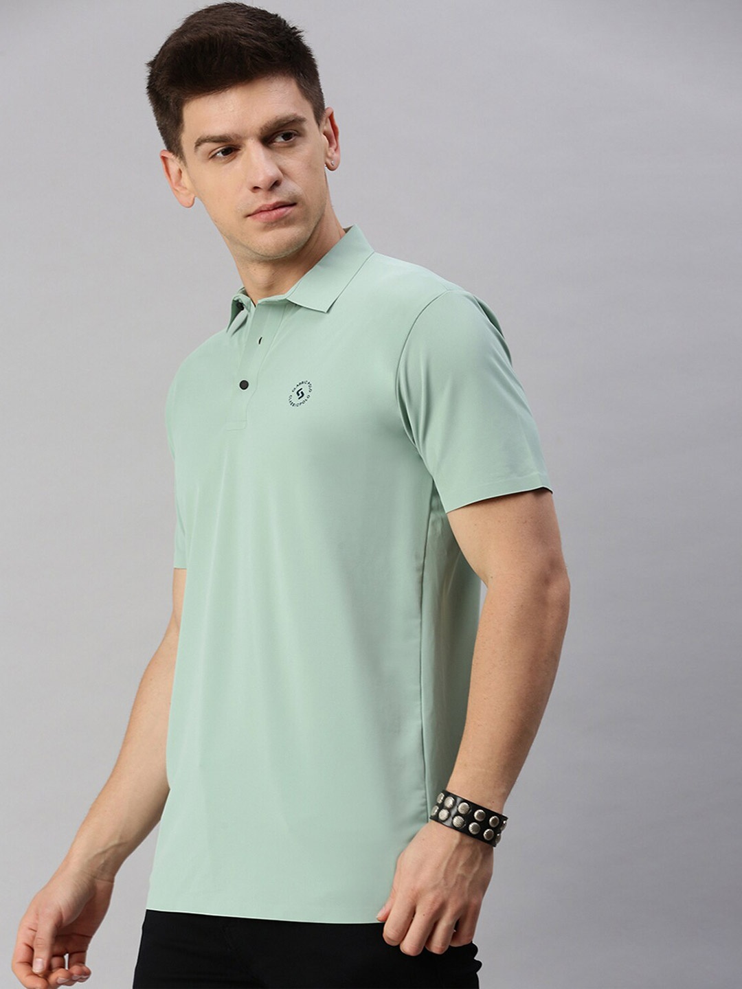 

Classic Polo Polo Collar Slim Fit Cotton T-shirt, Olive