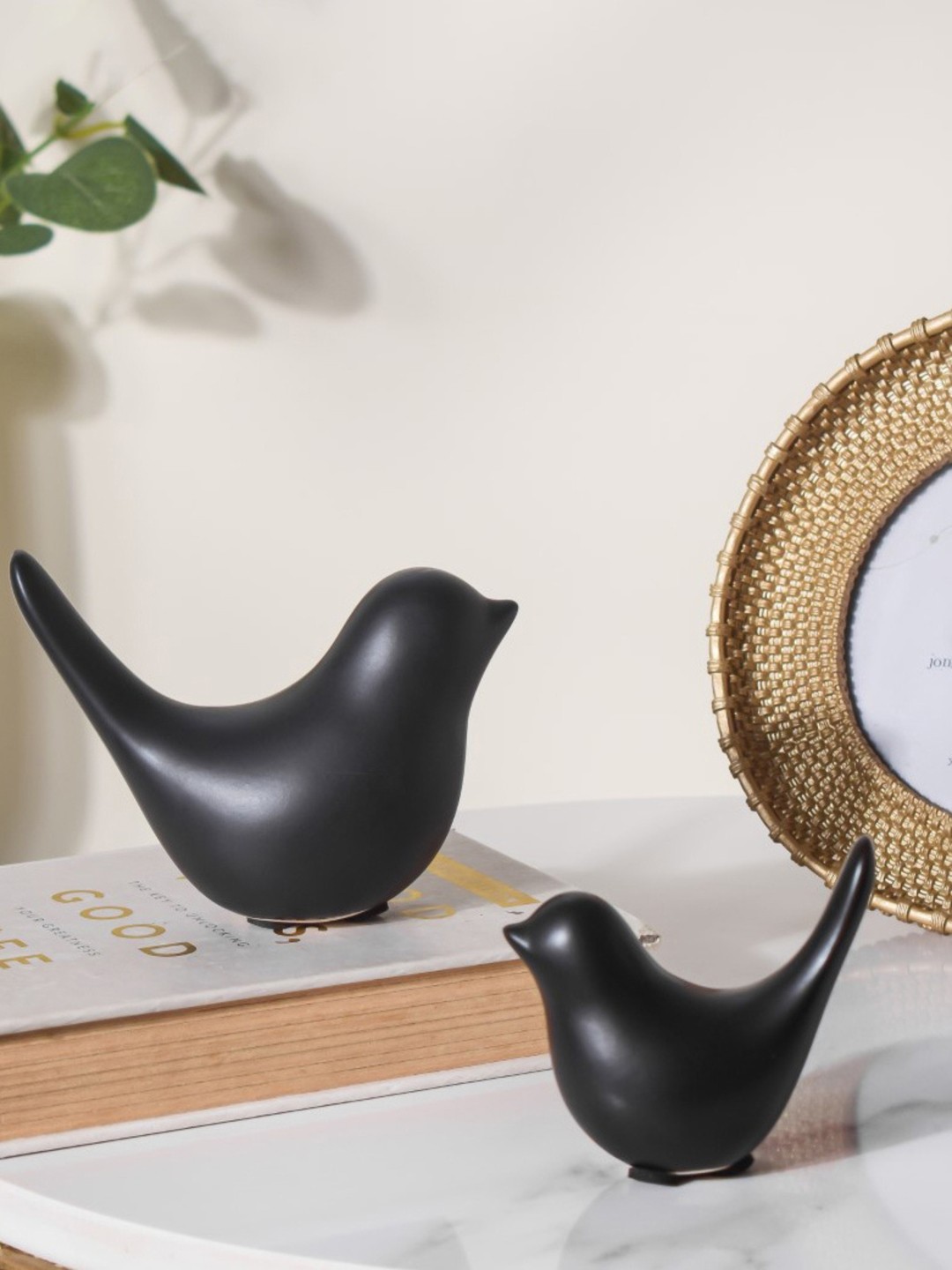 

Nestasia 2 Piece Black Bird Showpieces