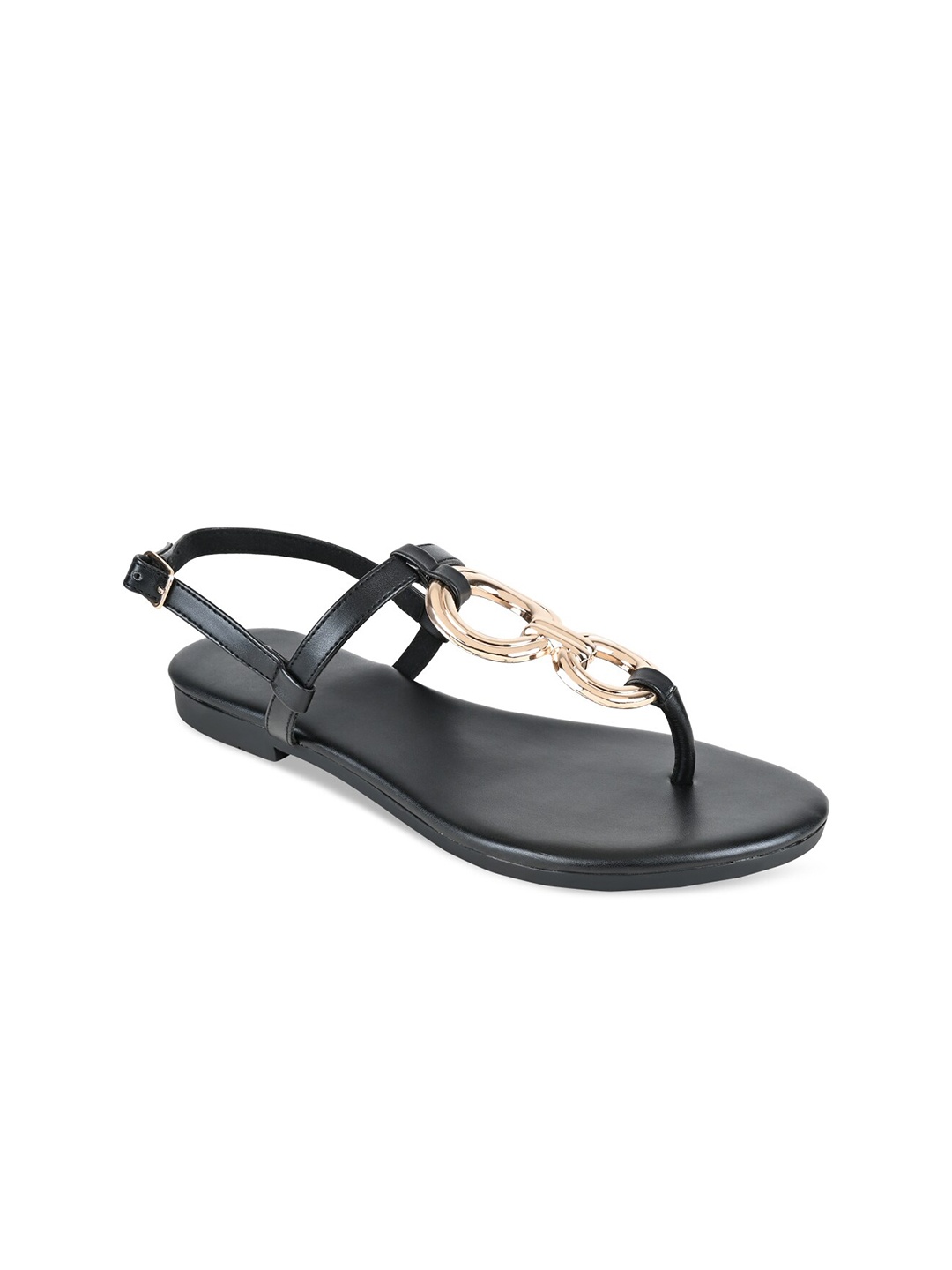

Rocia Women T-Strap Flats, Black